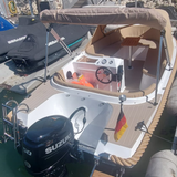 Mit dem Motorboot über den Rhein und Nebenflüssen