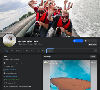 Folge uns auf Facebook @Wasserskischule